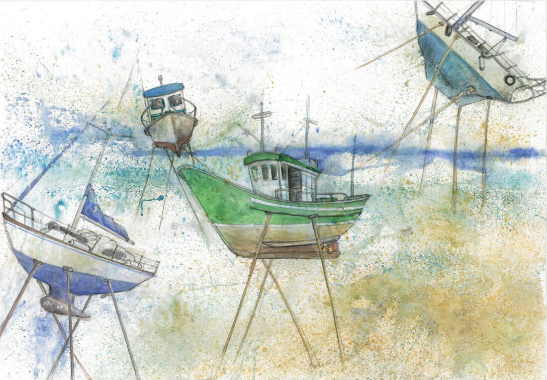 fuert_los_barcos_van_al_mar_aquarell_100x70cm_2015_k_mempel