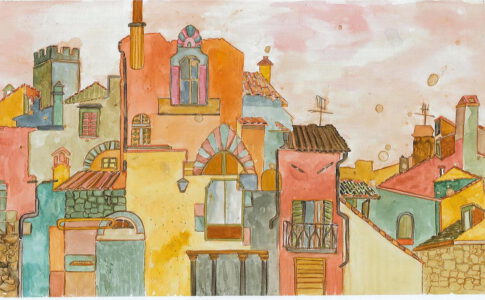 Arrezzo Aquarell a. Lw.